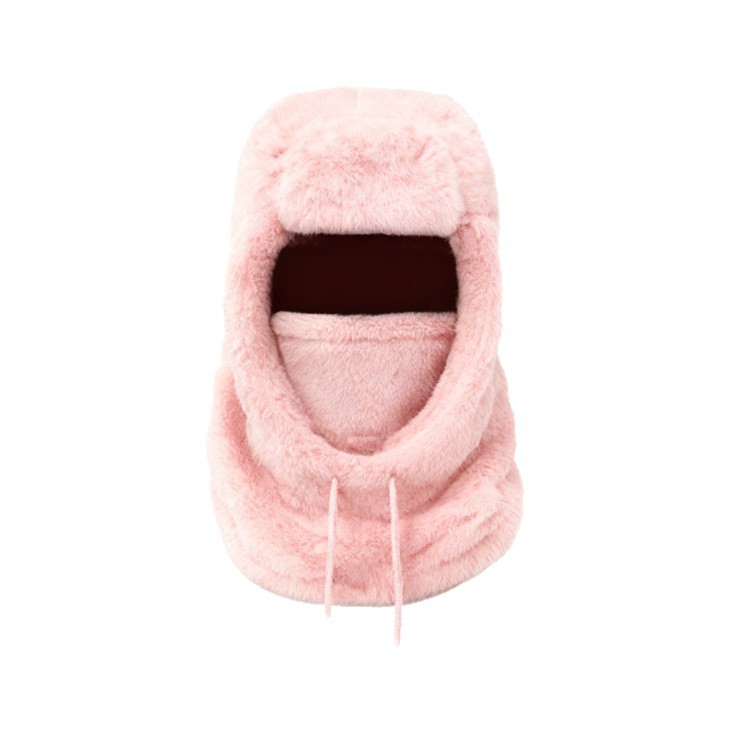 Europa y los Estados Unidos de peluche calentamiento protector de orejas de cuello en invierno máscara de esquí grueso sombrero antiviento para hombres y mujeres