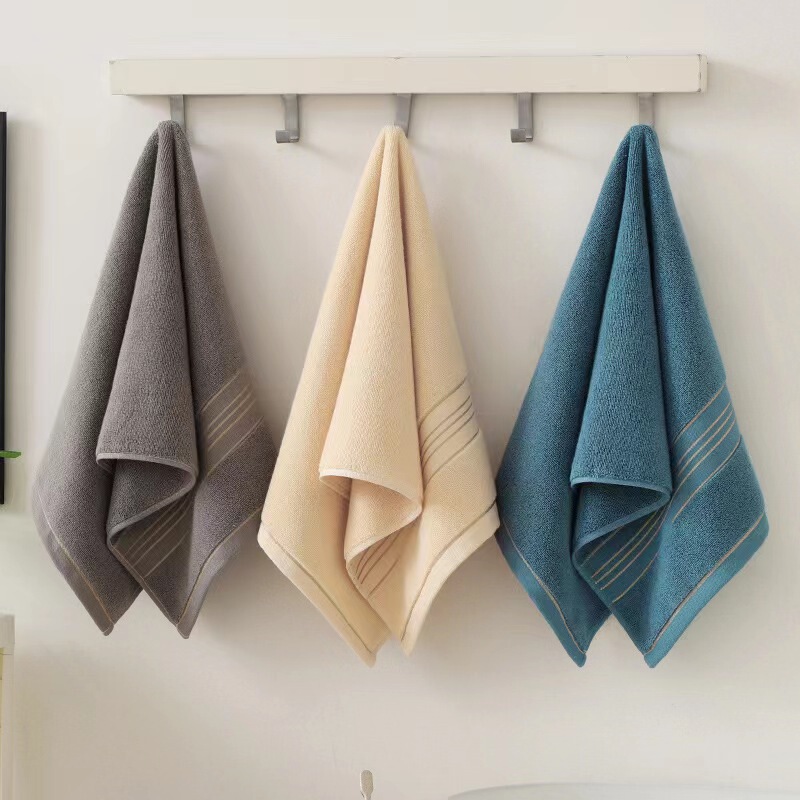 Gold silk cotton towel thickened household men's and women's face wash bath towel household cotton soft absorbent hand dry hair towel Gold silk cotton towel thickened household men's and women's face wash bath towel household cotton soft absorbent hand dry hair towel