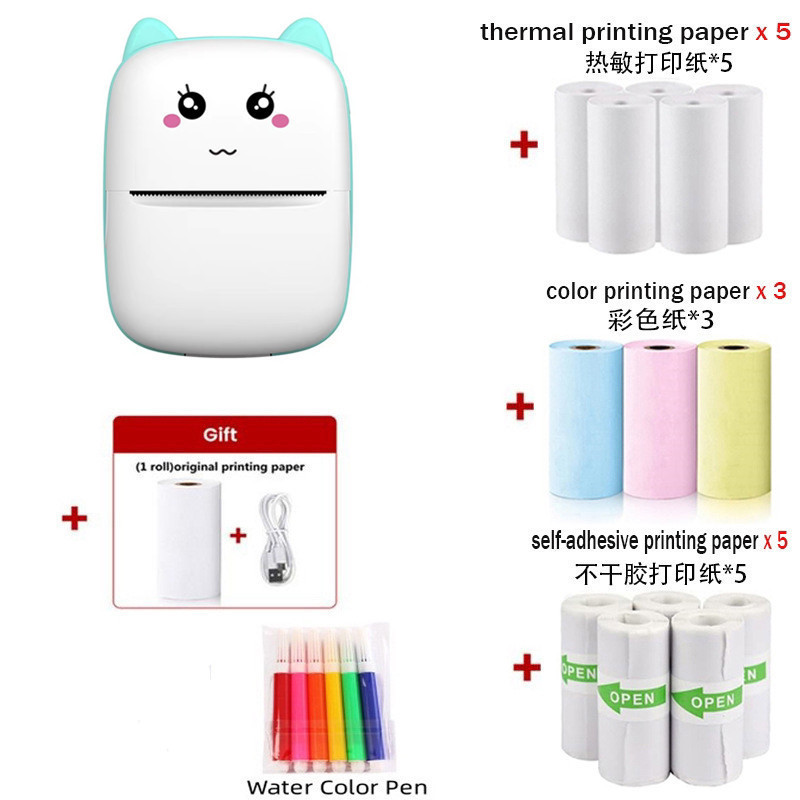 Handheld small printer, photo, (Cross-border trading), bluetooth