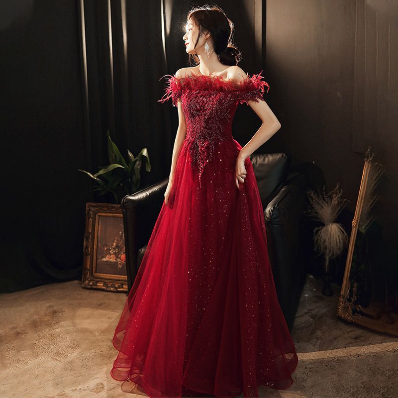 Vestido de novia rojo para la novia, nuevo estilo 2026, vestido de compromiso, vestido de fiesta, elegante vestido largo de verano. image 4