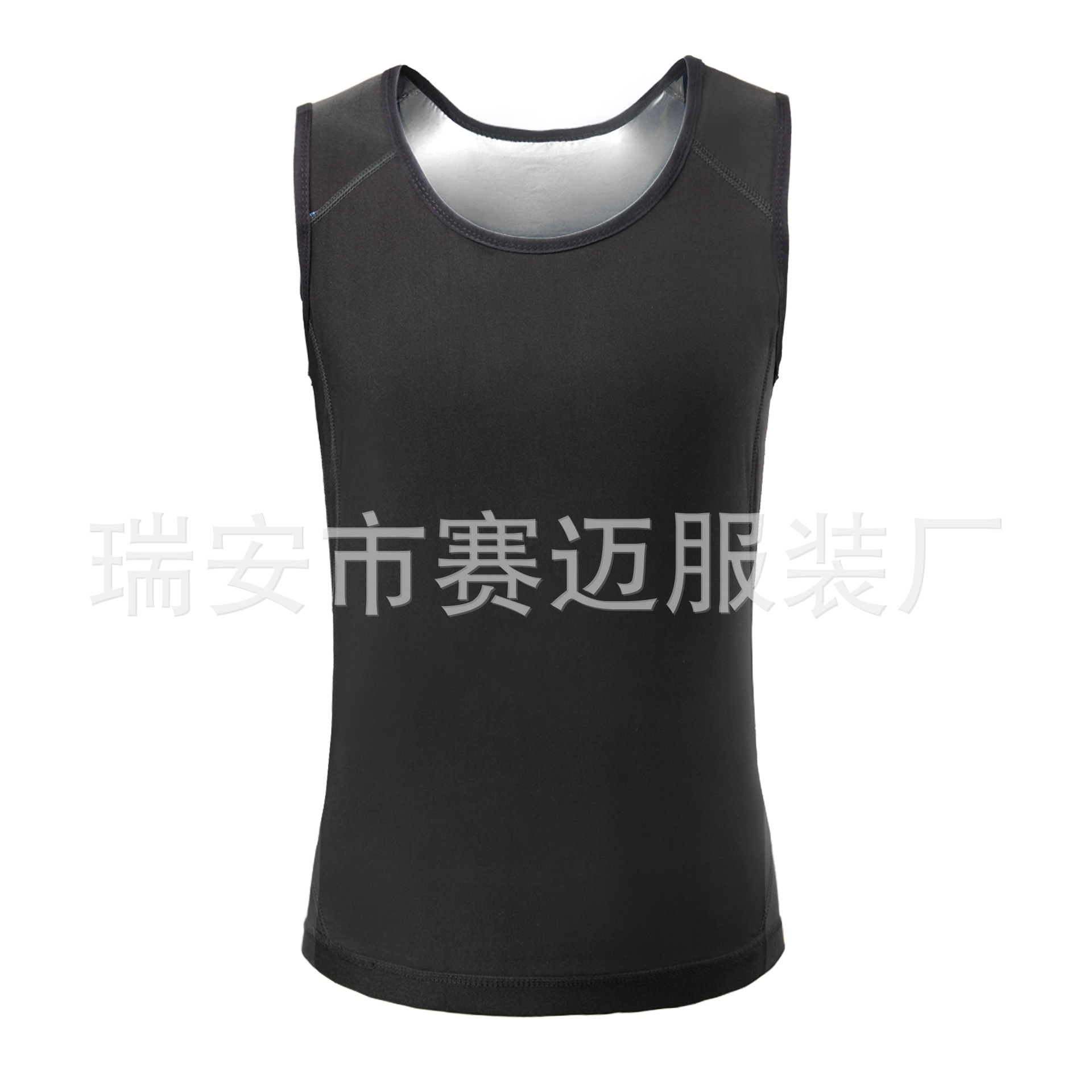 Traje de sudor Amazon hombres vientre contratación fitness chaleco correr deportes sudor-Romper sauna yoga europeo y americano cuerpo formación ropa