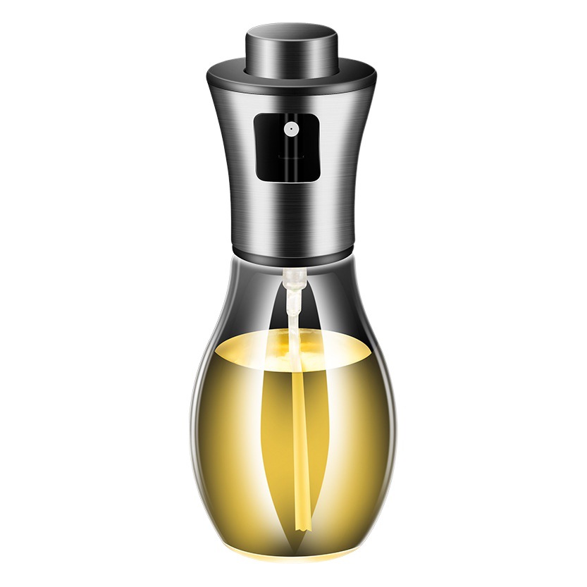 Suministro directo de fábrica de acero inoxidable 304 botella de inyección de aceite herramientas de cocina del hogar de prensa botella de aceite barbacoa olla de aceite de vidrio