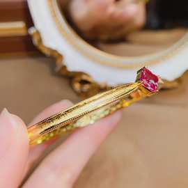 跨境专供亚历山大S925手镯6*6mm珠宝首饰女生配饰工厂批发