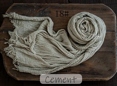 Toalla de gasa recién nacido niños fotografía elástico envoltura de tela bebé fotografía tela plisada seersucker envoltura de tela