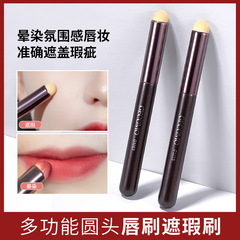 GECOMO Multifunctional Round Head Concealer Lip Brush Round Head Concealer Lip Blending Makeup Brush Portable Instagram