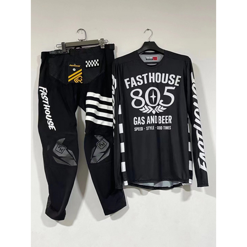 Fh Clothing Mountain Bike Cycling Clothing Men's and Women's Suits Moisture-Wicking Off-Road Motorcycle Racing Clothing Street Car Export Breathable