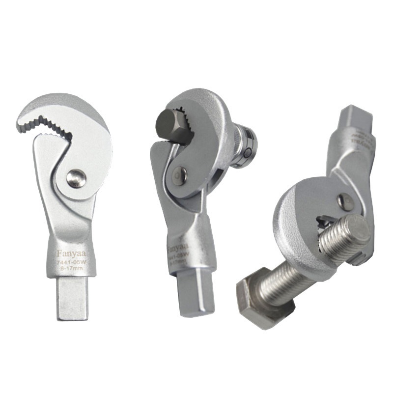 9*12台湾FANYAA管钳式活动开口交换头夹持直径8-17mm/14-32mm插件