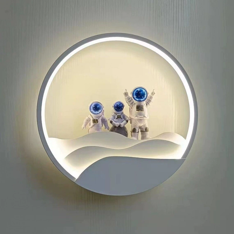 Светодиодный настенный светильник красный спальный прикроватный светильник простой современный персонализированный свет для детской комнаты декоративный проход