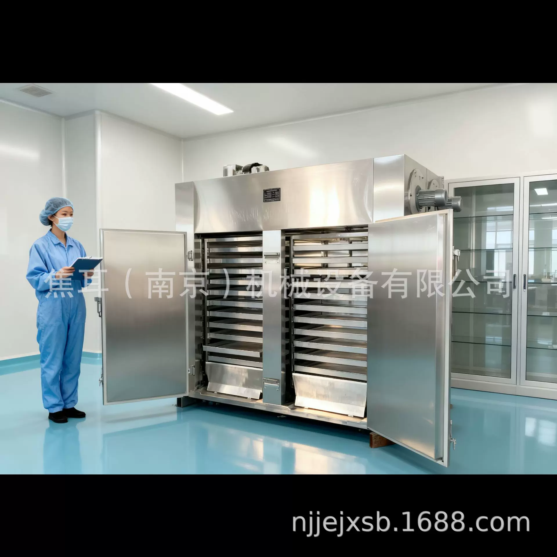 工业热风循环烘箱 CT-C型双开门热循环烘干机 不锈钢食品烘干箱