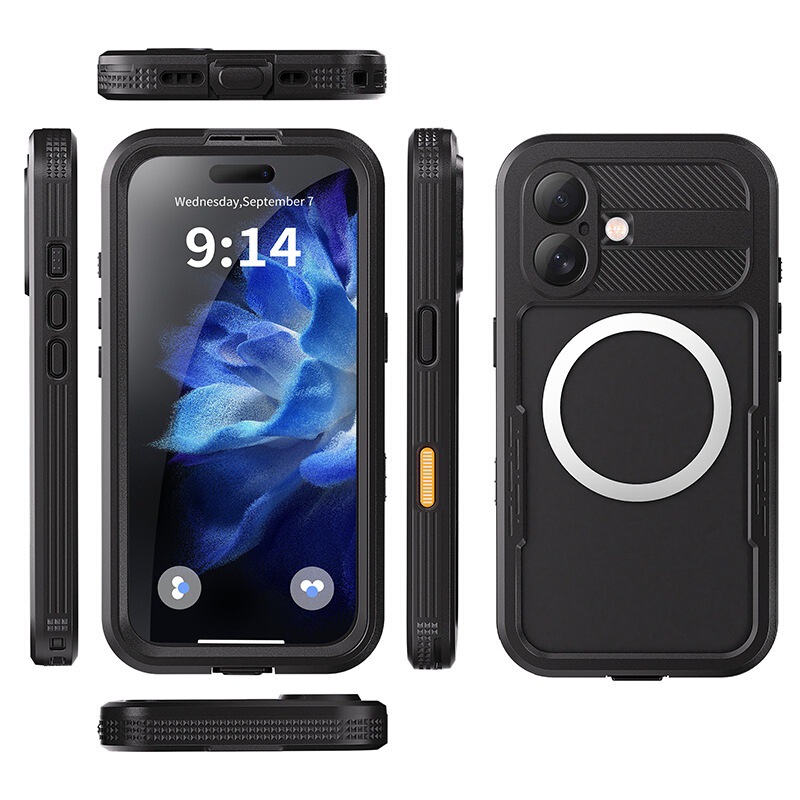 The God of War Series Is Suitable for iPhone 16, Waterproof Magnetic Outdoor Diving and Cycling All-Inclusive Phone Case, Available for Wholesale