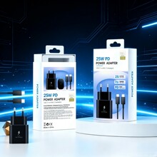 25W充电器NOTE10抽拉盒美规欧规快充USB-c充电头数据线PD