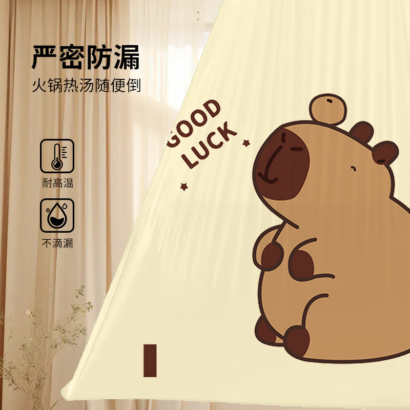 Bagas de basura portátiles con cuerda gruesa sin desgarro, cocina doméstica y dormitorio de Kapibara, bolsas de basura de cuerda de tamaño grande