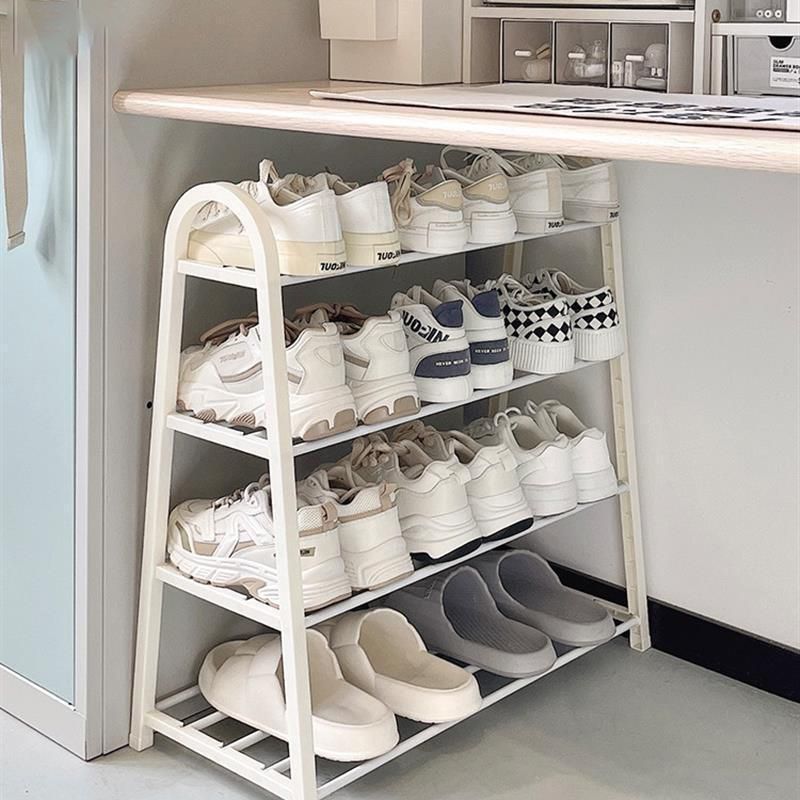 Estante de zapatos simple puerta doméstica fuerte armario de zapatos de aire puerta de entrada de alquiler de zapatos dispositivo de grupo de almacenamiento de estante