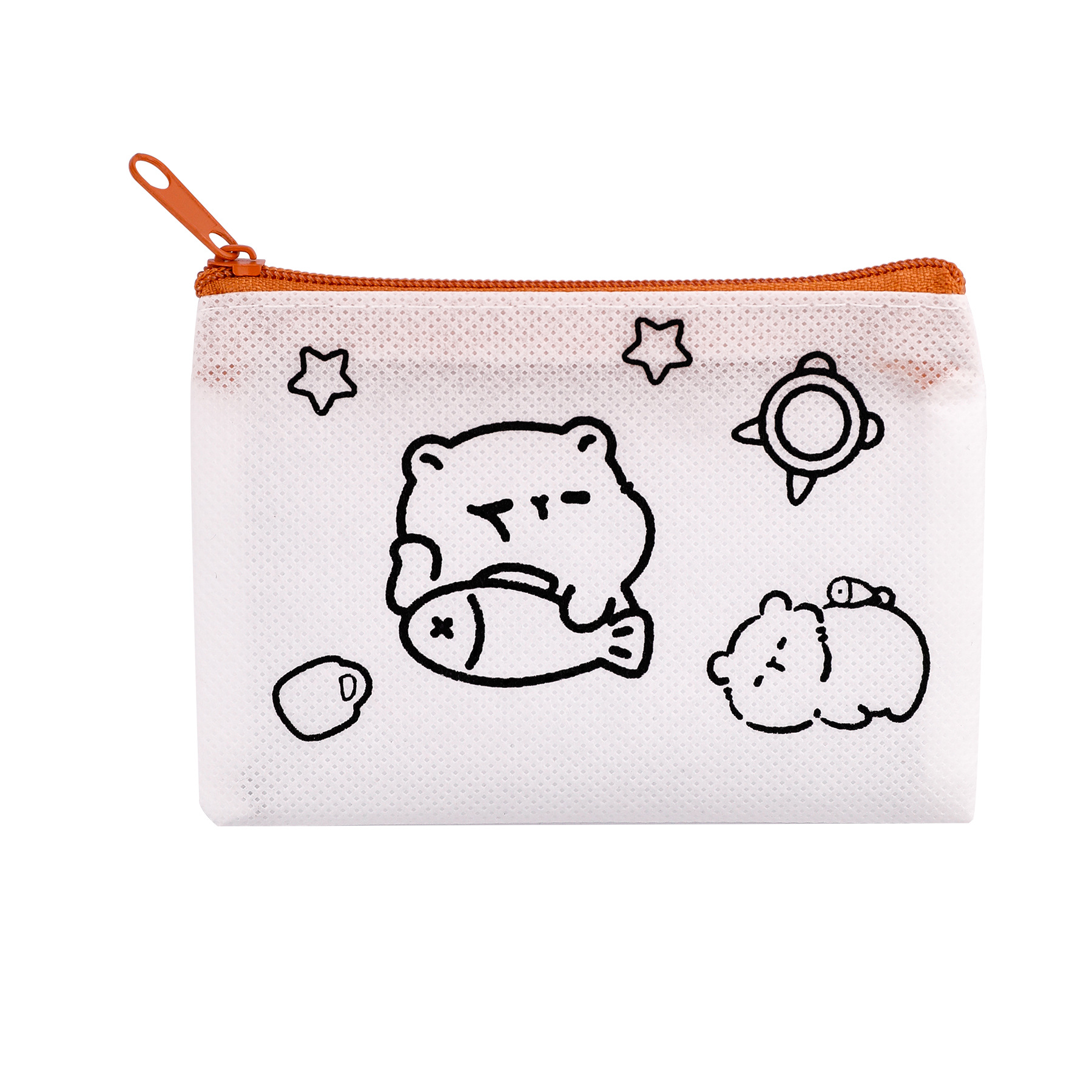 カピバラ落書き小銭入れ子供用不織布手作り DIY 小さなバッグ高価値カピバラ絵画収納袋
