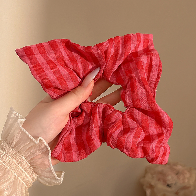Coletero Scrunchie de Encaje con Flor de Alta Elasticidad para Mujer