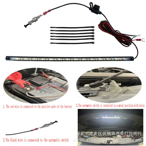 Cross-Border Car Hood Inspection Light Led Lighting Strip Automatic Switch Control Non-Destructive Installation Car Headlight Strip