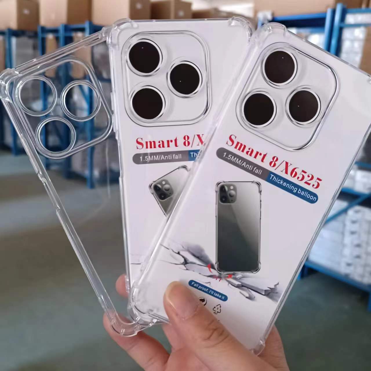 适用非洲Infinix Hot10Lite透明防摔气囊手机壳加厚四角保护套TPU