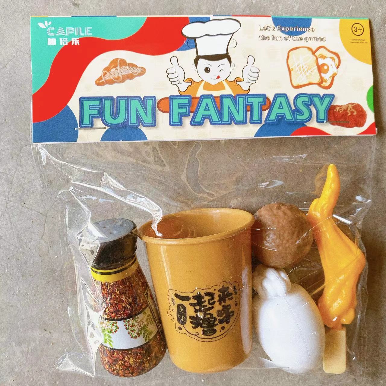 Niños bolsas caseras utensilios de cocina juguetes estetoscopio hamburguesas set de pesca mercado nocturno mayorista 2
