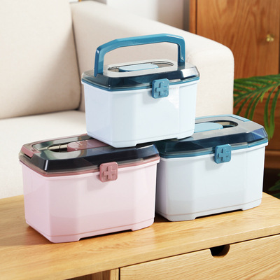 家用医药箱大容量多层全套应急医护医疗分格收纳药品家庭装小药盒