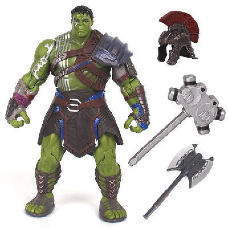 復聯の緑の巨人の模型のおもちゃの公仔の手はアベンジャーズの連盟を作って剣闘士の人形を並べて潮が満ちて遊んでいます。|undefined