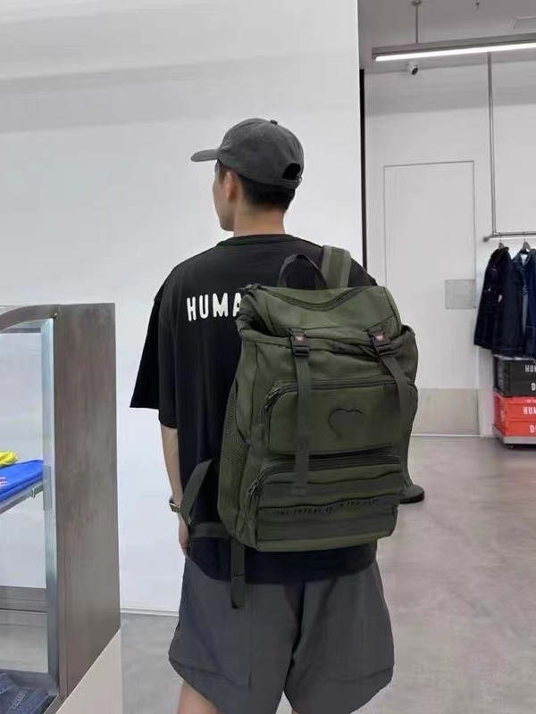 HUMAN MADE AMOR MULTI-BOLK TRAVEL MOSAS DE VIAJORES MILITARES MOSAS DEPORTIVAS AL AL OUTEROR