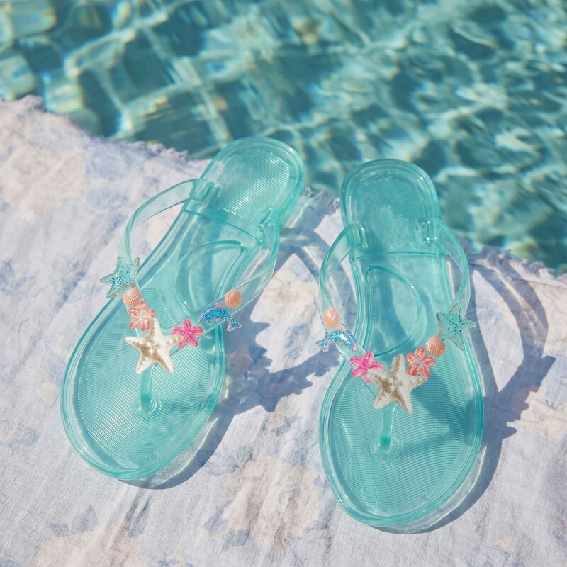 Summer Transparent Jelly Flip-Flops, New Starfish Flat Thong Sandals, Non-Slip Beach Shoes for Seaside Vacations Summer Transparent Jelly Flip-Flops, New Starfish Flat Thong Sandals, Non-Slip Beach Shoes for Seaside Vacations