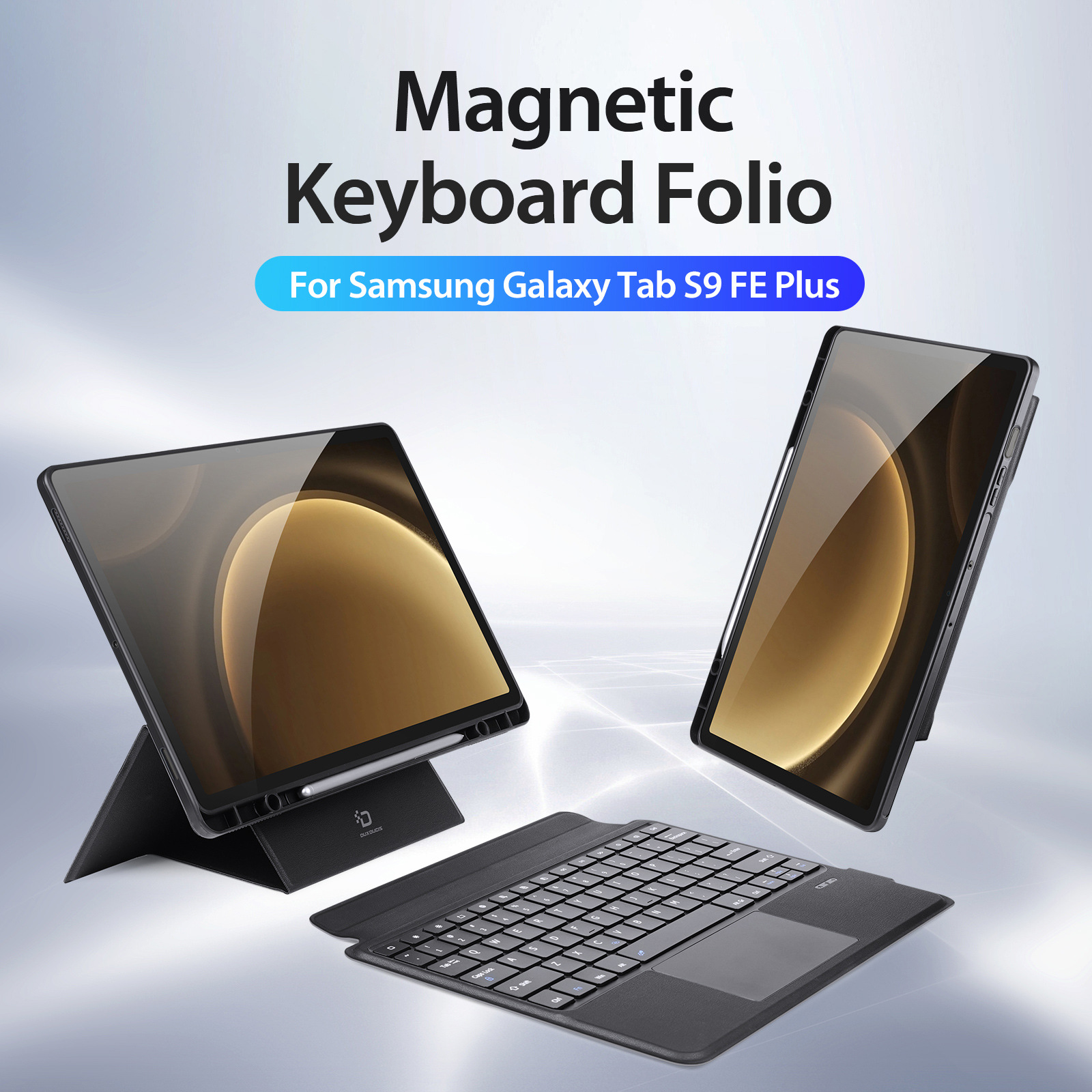 Aplicable a Samsung TabS10fe cubierta de teclado plano bluetooth A9Plus separación magnética retroiluminación teclado externo