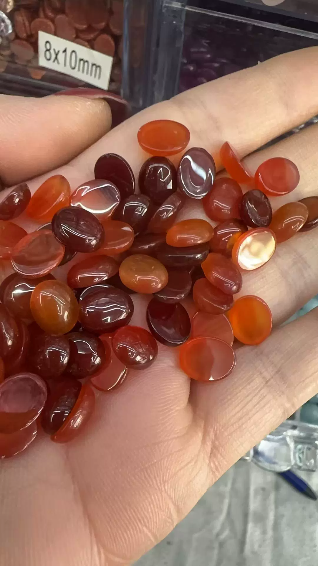 Organic gemstone for ring, accessories, 6x, x8, DIY