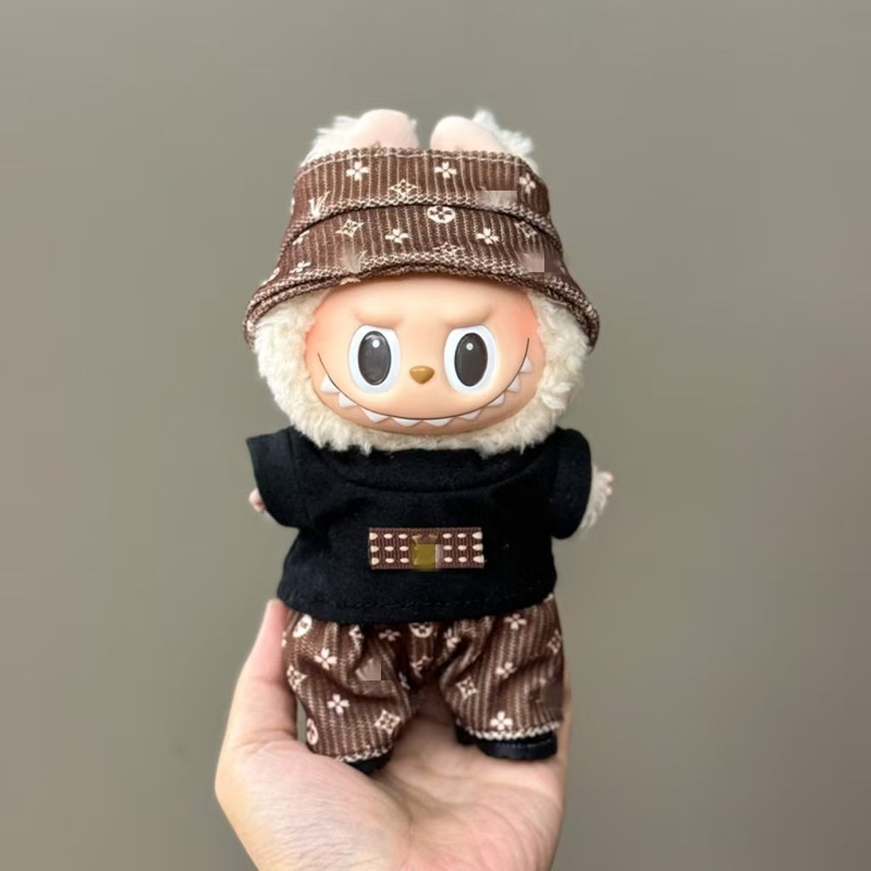 【衣類のみ】ラブブ labubu ベビー服 17cm ペンダント 1代目・2代目 ビニールぬいぐるみ 服セット|undefined