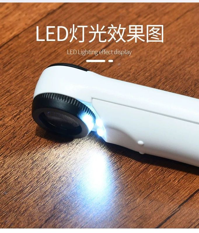 工場直売40倍手持ちledライト照明アンティーク玉器ジュエリー切手ハイビジョン鑑定6b-1bルーペ|undefined