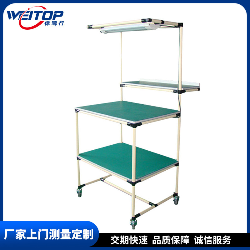 深圳工作台厂家供应精益管线棒组装工作台防静电复合管工作台可定