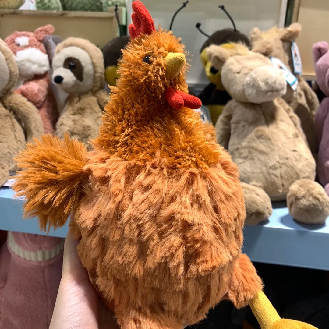 Nuevo Juguete de Peluche de Simulación de Gallo Cecil, Muñeco de Peluche para Máquina de Garras, Lindo Muñeco Clune