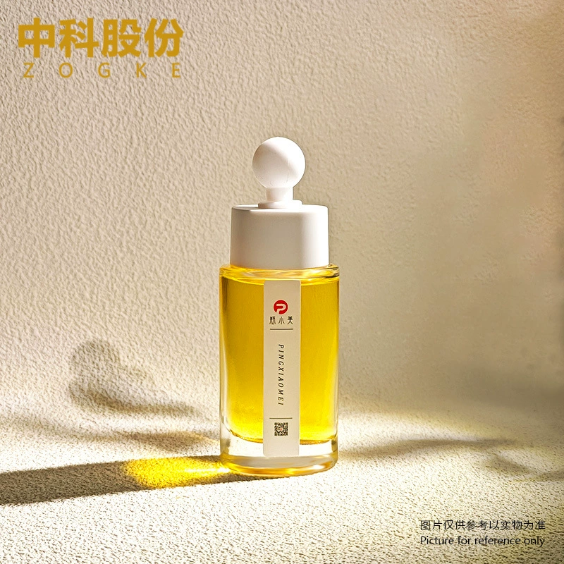 Производитель спот 30ml прозрачная цилиндрическая толстая нижняя бутылка чайного масла стеклянная бутылка ароматерапии Экстракт бутылка для косметики бутылка