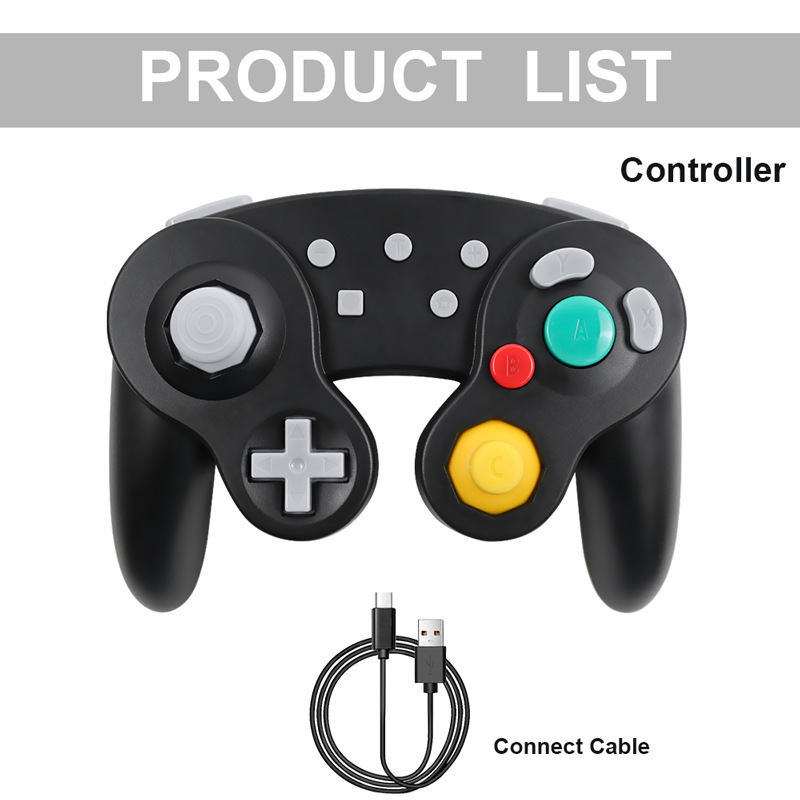 Console di gioco GC NGC Controller GameCube singolo a tre punti blu e nero Supporto dropshipping_voghion.com