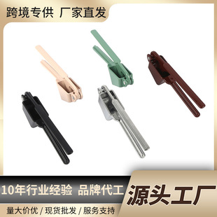 Factory Aluminum Alloy Garlic Press Garlic Cutter Garlic Puree Artifact Kitchen Manual Garlic Mashing Garlic Stripper Garlic Clip