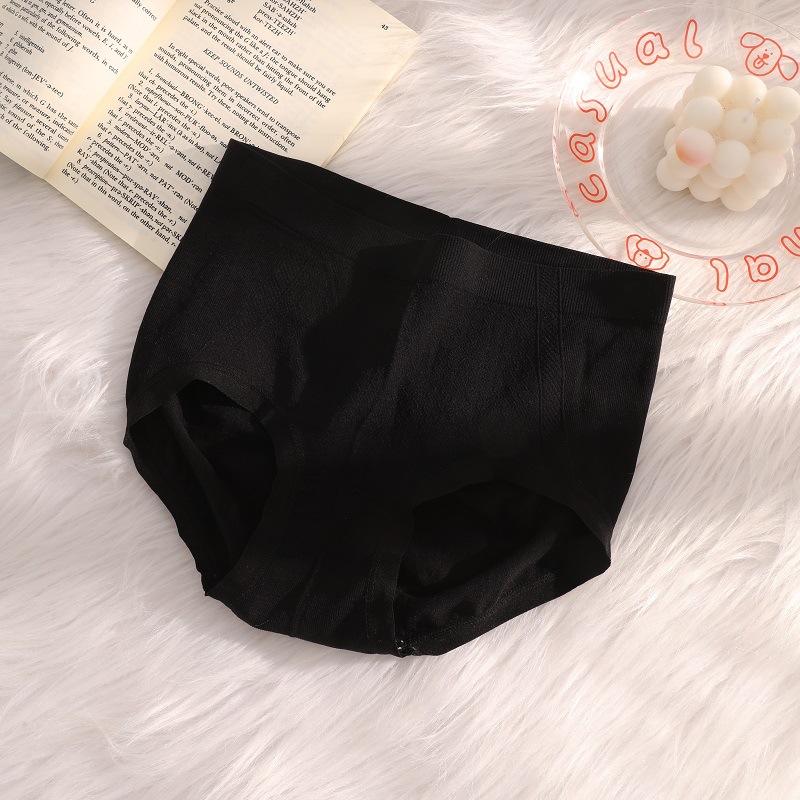 Nueva ropa interior de algodón de las mujeres de la entrepierna inferior antibacteriano sin costuras Mediados de cintura pantalones cortos de triángulo de la muchacha cómoda ropa interior transpirable para las niñas