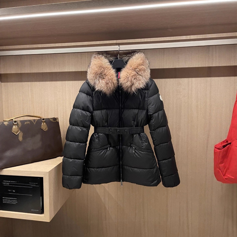 M Mengjia Correct Version 25S Autumn and Winter Popular Model Waist-Cinching Fox Fur down Jacket Women's Coat