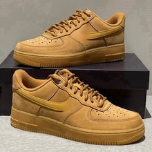 莆田工厂经典空军1号小麦色男女低帮休闲运动鞋诚招代理一件代发