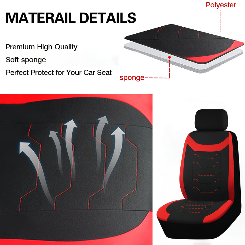 Car 5 seat cover polyester fabric car seat cover four seasons suitable for cross-border foreign trade ebay AliExpress Amazon