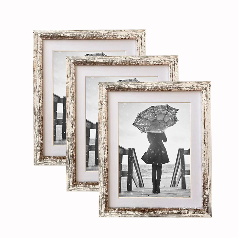 Antique-Style Distressed Solid Wood Photo Frame 16inch Charcoal Brushed Picture Frame 7inch Export Cross-Border European and American Style Tabletop DIY Antique-Style Distressed Solid Wood Photo Frame 16inch Charcoal Brushed Picture Frame 7inch Export Cross-Border European and American Style Tabletop DIY