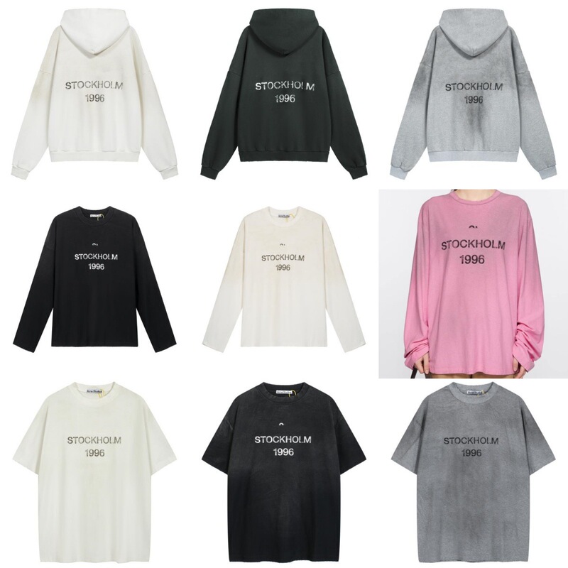 Washed Vintage Print 1996 Sweatshirt, Retro Distressed Casual Loose Fit Unisex Hooded Sweatshirt