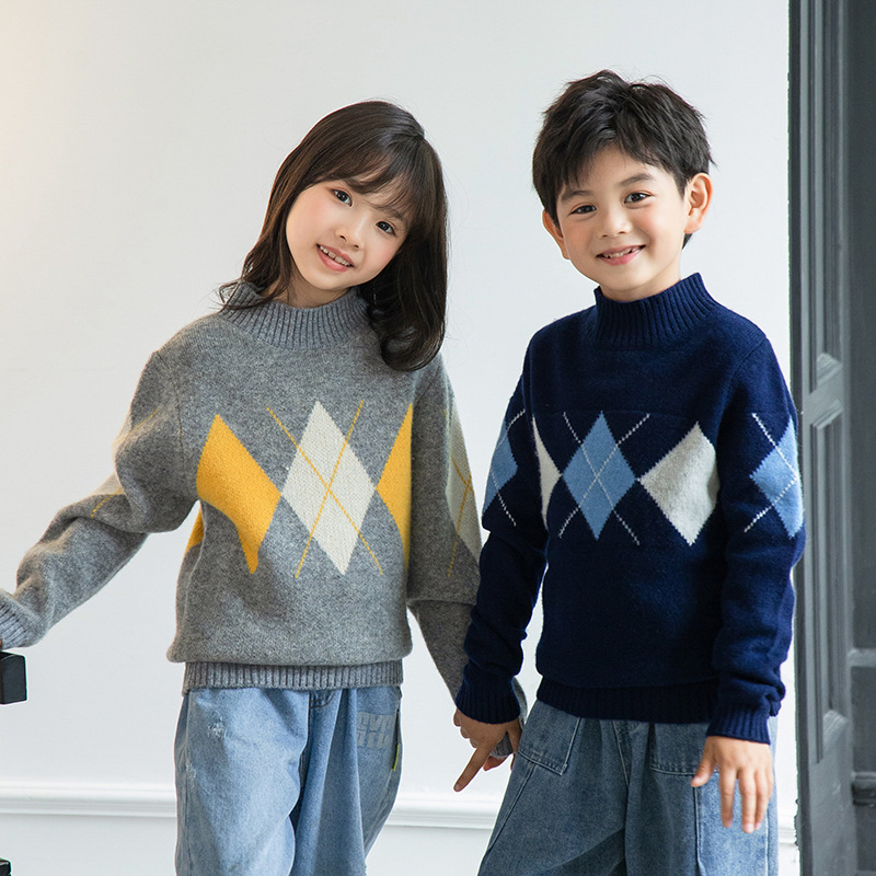 Quality children's woolen knitted sweater for men and women