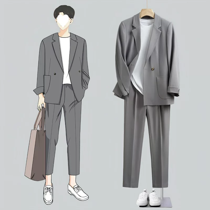 Набор для отдыха, стиль высокого качества, oversize, корейский стиль