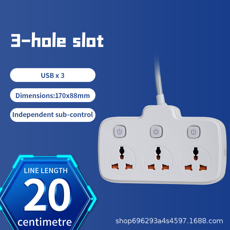 Materiales PC Blancos Interruptor independiente 1 a 3 0.2 El metro