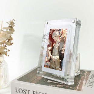 Cross-border digital photo frame acrylic transparent video player gift home desktop decoration dynamic electronic album