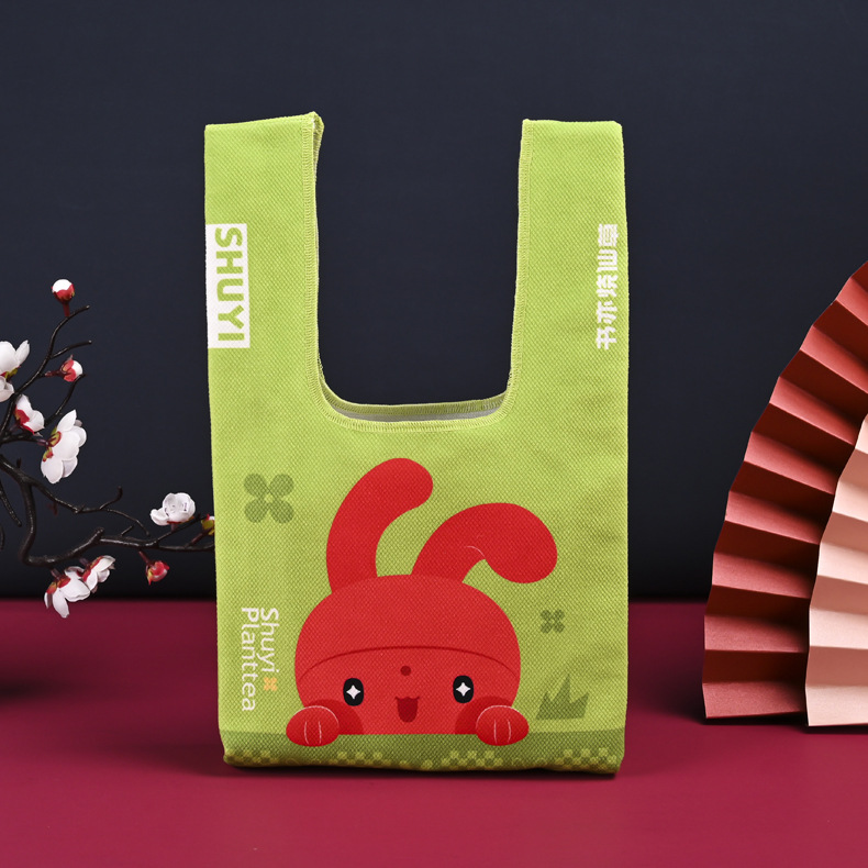 创意帆布袋背心袋强承重力 印logo可爱童趣购物袋 厂家批发