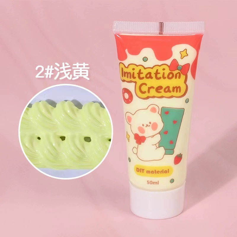 Крем‑паста (cream clay) 50 г для DIY, мягкая антифризная имитационная паста для декора чехлов