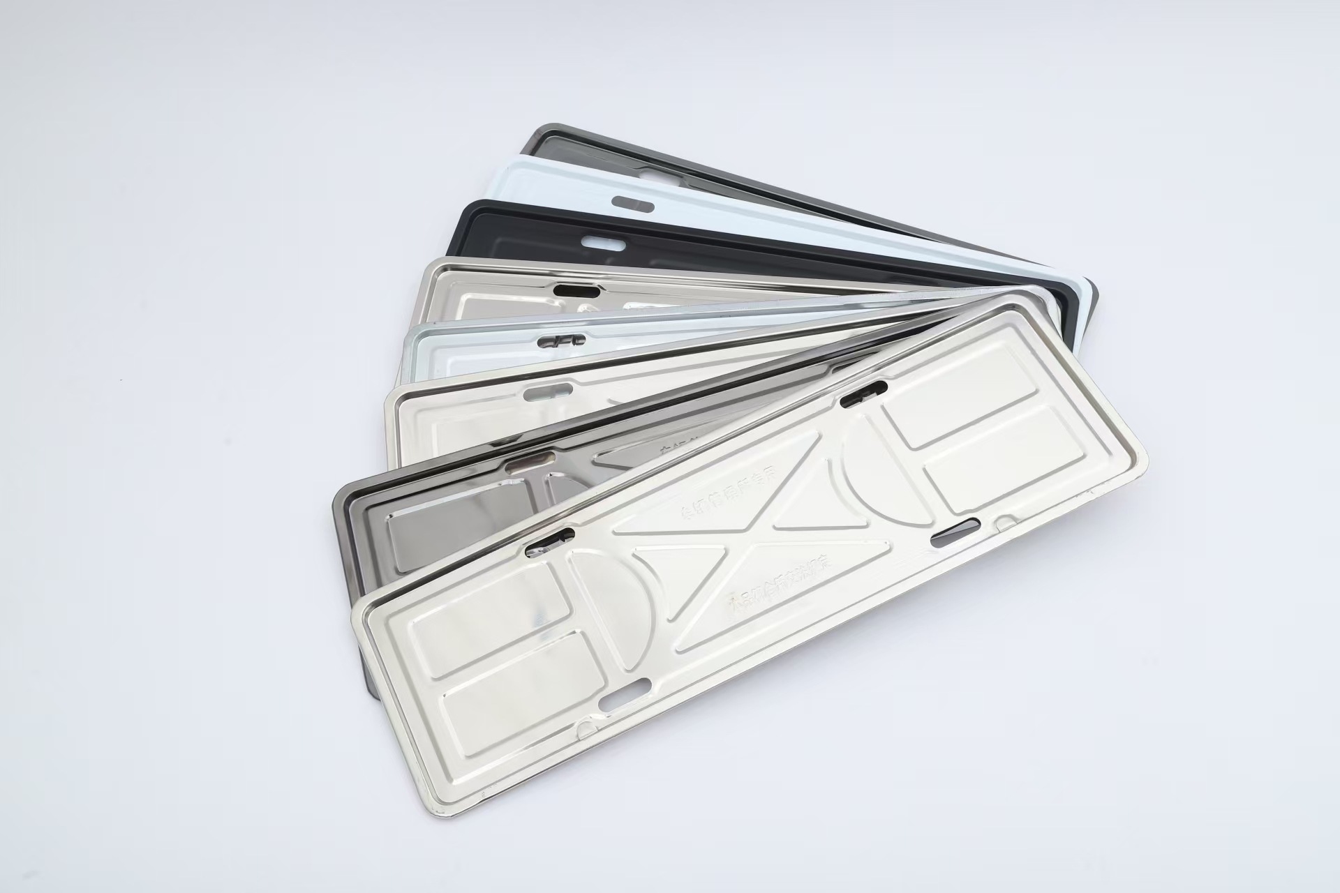 500g iron license plate holder for small cars, galvanized car tray plate holder, new traffic regulations license plate tray frame