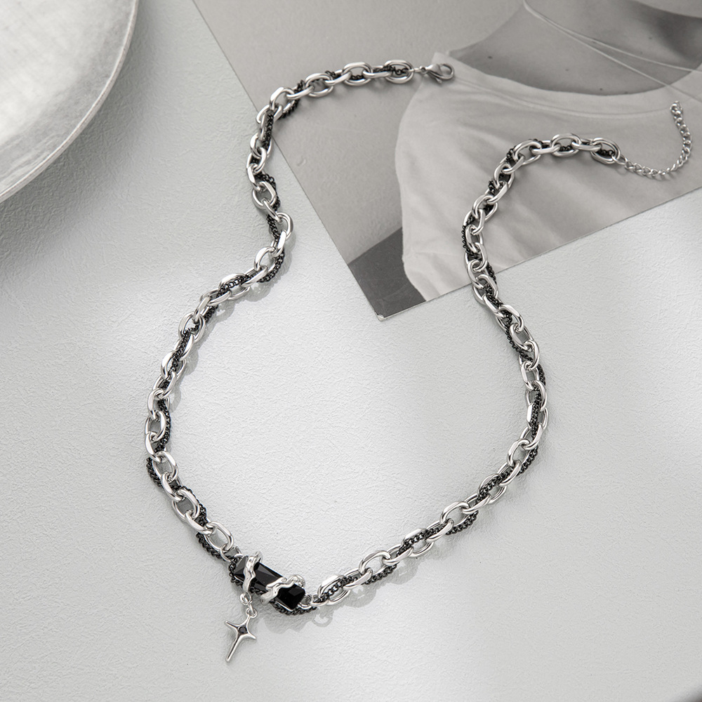 Original Design Star Titanium Steel Pendant Necklace 1 Piece