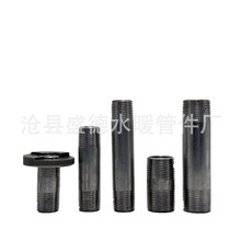 正品 批发商价格铁水管双头牙无缝对外丝外螺纹接头单丝头牙 管件